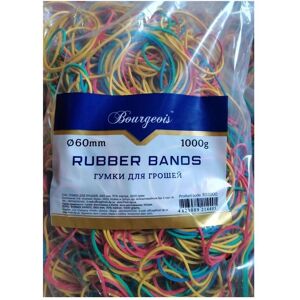 Fresh, Gummiband, Gummibänder 60 mm 1000g farbig sortiert Fresh, Gummiband, Gummibänder 60 mm 1000g farbig sortiert