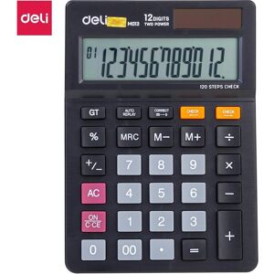 Deli, Taschenrechner, calculator CALCULATOR M01320 12 POSITIONS Black Deli, Taschenrechner, calculator CALCULATOR M01320 12 POSITIONS Black