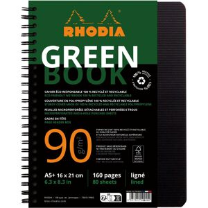 Rhodia, Heft + Block, Rhodiactive Greenbook (A5, Liniert, Weicher Einband) Rhodia, Heft + Block, Rhodiactive Greenbook (A5, Liniert, Weicher Einband)