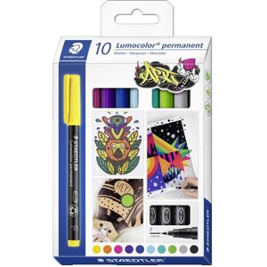 Staedtler Marker, Lumocolor permanent Universalstift 318, F, Kartonetui mit 10 Stück, sortiert (10x) Staedtler Marker, Lumocolor permanent Universalstift 318, F, Kartonetui mit 10 Stück, sortiert (10x)