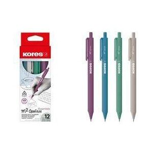 Kores, Bleistift, Druckbleistift M2 Grafitos Essentials, HB, 0,5 mm Minenstärke: 0,5 mm, ergonomische Dreiecksform (0.50 mm, HB) Kores, Bleistift, Druckbleistift M2 Grafitos Essentials, HB, 0,5 mm Minenstärke: 0,5 mm, ergonomische Dreiecksform (0.50 mm, HB)