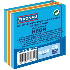 Donau, Haftnotiz, Miniwürfel selbstklebend, 50x50mm, 1x250 blatt, neon-pastell, blau-mix (50 x 50 mm) Donau, Haftnotiz, Miniwürfel selbstklebend, 50x50mm, 1x250 blatt, neon-pastell, blau-mix (50 x 50 mm)