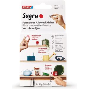 Sugru by tesa, Klebstoff, Sugru 3x Formbarer Allzweckkleber, vielseitige Klebeknete zum Dekorieren, Kleben & Reparieren (10.50 g, 323 ml) Sugru by tesa, Klebstoff, Sugru 3x Formbarer Allzweckkleber, vielseitige Klebeknete zum Dekorieren, Kleben & Reparieren (10.50 g, 323 ml)