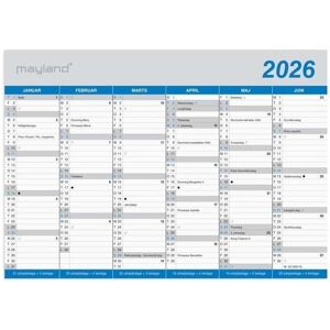 Mayland-Burde, Kalender, Kontorkalender Klassisk A5 2026 (A5) Mayland-Burde, Kalender, Kontorkalender Klassisk A5 2026 (A5)