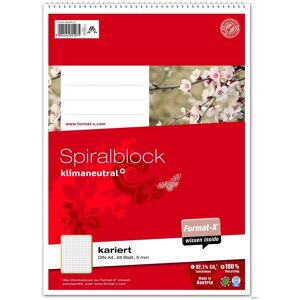 Format-x, Heft + Block, Spiralblöcke (A4, Kariert) Format-x, Heft + Block, Spiralblöcke (A4, Kariert)