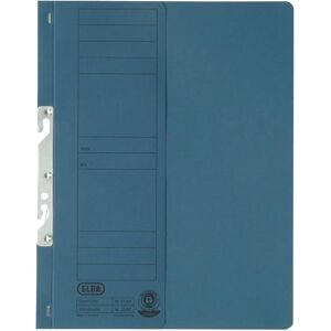 Elba, Mappe, Einhakhefter DIN A4 250g/m² Karton blau 50 (A4, 50x) Elba, Mappe, Einhakhefter DIN A4 250g/m² Karton blau 50 (A4, 50x)