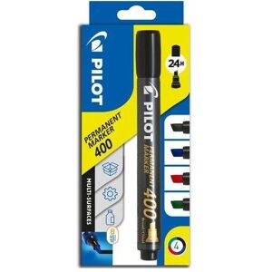 Pilot, Marker, Permanent-Marker 400, Keilspitze, 4er Etui (4x) Pilot, Marker, Permanent-Marker 400, Keilspitze, 4er Etui (4x)