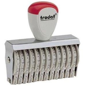 Trodat, Stempel, Ziffernbandstempel 15412 4mm Metall/Kunststoff grau/rot Trodat, Stempel, Ziffernbandstempel 15412 4mm Metall/Kunststoff grau/rot