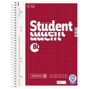 Brunnen, Heft + Block, Collegeblock Student Recycling DIN A5 kariert 70g/m² rot 80 Bl. (A5, Kariert) Brunnen, Heft + Block, Collegeblock Student Recycling DIN A5 kariert 70g/m² rot 80 Bl. (A5, Kariert)