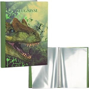 Idena, Mappe, 20131 - Zeugnismappe im Dinosaurier Design, mit 12 Hüllen für DIN A4 Format (A4, 1x) Idena, Mappe, 20131 - Zeugnismappe im Dinosaurier Design, mit 12 Hüllen für DIN A4 Format (A4, 1x)