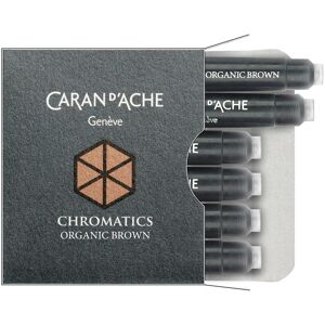 Caran d'Ache, Ersatzpatronen + Tintenfass, Chromatics Tintenpatronen (Braun, 6 Stk.) Caran d'Ache, Ersatzpatronen + Tintenfass, Chromatics Tintenpatronen (Braun, 6 Stk.)