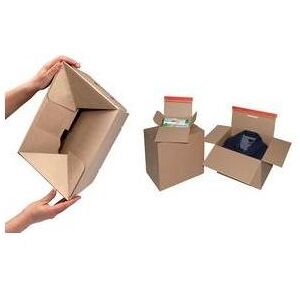 Colompac, Versandkarton + Versandbox, Blitzbodenkarton mit Selbstklebeverschluss (20 Stk., 26 x 22 x 13 cm) Colompac, Versandkarton + Versandbox, Blitzbodenkarton mit Selbstklebeverschluss (20 Stk., 26 x 22 x 13 cm)