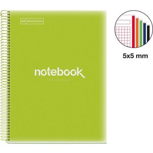 Miquelrius, Heft + Block, Notizbuch 5 A4 120 SQU 90G PP EMOTIONS LIME MR (A4, Gepunktet) Miquelrius, Heft + Block, Notizbuch 5 A4 120 SQU 90G PP EMOTIONS LIME MR (A4, Gepunktet)