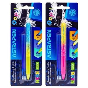 Astra, Schreibstifte, Löschbarer Stift 0,5 mm + 2 Neon-Minen (1x) Astra, Schreibstifte, Löschbarer Stift 0,5 mm + 2 Neon-Minen (1x)