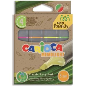 Carioca, Marker, Pack 4 Memolight Highlighter (4x) Carioca, Marker, Pack 4 Memolight Highlighter (4x)