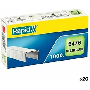 Rapid, Büroklammer, 24/6 Punkte Paket 1000 Punkte (1000x) Rapid, Büroklammer, 24/6 Punkte Paket 1000 Punkte (1000x)