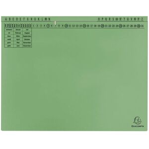 Exacompta, Mappe, 25 Hängehefter Exaflex Karton grün 1 x Amtsheftung / kaufmännische Heftung (25x) Exacompta, Mappe, 25 Hängehefter Exaflex Karton grün 1 x Amtsheftung / kaufmännische Heftung (25x)