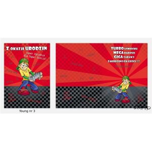 Stamp, Stempel, Junge B6 Karte + Umschlag Muster Nr. 003 Geburtstag Stamp, Stempel, Junge B6 Karte + Umschlag Muster Nr. 003 Geburtstag