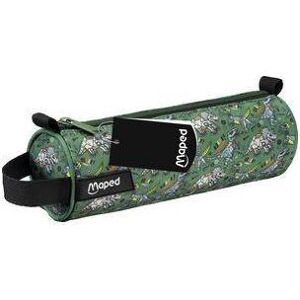Maped, Etui, Schlamper-Rolle Dinosaurier, grün / schwarz aus Neopren, mit Reissverschluss, im Dinosaurier-Design Maped, Etui, Schlamper-Rolle Dinosaurier, grün / schwarz aus Neopren, mit Reissverschluss, im Dinosaurier-Design