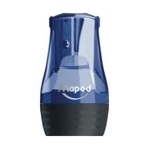 Maped, Spitzer, Spitzdose TONIC METAL, blau/schwarz aus Kunststoff, mit Metall-Spitzereinsatz, transparentes Maped, Spitzer, Spitzdose TONIC METAL, blau/schwarz aus Kunststoff, mit Metall-Spitzereinsatz, transparentes