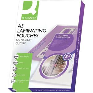 Q-Connect, Laminierfolie, Laminierfolien glänzend (A5, 100 Stk., 125 µm) Q-Connect, Laminierfolie, Laminierfolien glänzend (A5, 100 Stk., 125 µm)