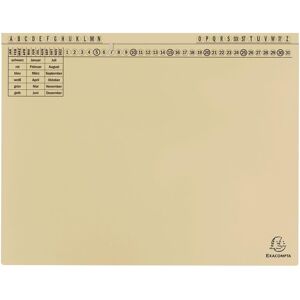 Exacompta, Mappe, 25 Hängehefter Exaflex Karton chamois 1 x Amtsheftung / kaufmännische Heftung (A4, 25x) Exacompta, Mappe, 25 Hängehefter Exaflex Karton chamois 1 x Amtsheftung / kaufmännische Heftung (A4, 25x)
