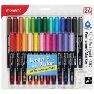 Monami, Marker, SigmaFlo 24-Farben-Permanentmarker Monami, Marker, SigmaFlo 24-Farben-Permanentmarker