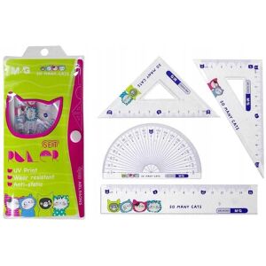 M & G, Lineal, Geometrisches Set „So Many Cats“ von M&G (15 cm) M & G, Lineal, Geometrisches Set „So Many Cats“ von M&G (15 cm)
