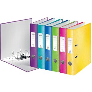 Leitz, Ordner, Ordner WOW, 180 Grad, DIN A4, 50 mm, farbig sortiert Einband aus Graupappe, innen und aussen mi (A4, 50 mm, 1 Stk.) Leitz, Ordner, Ordner WOW, 180 Grad, DIN A4, 50 mm, farbig sortiert Einband aus Graupappe, innen und aussen mi (A4, 50 mm, 1 Stk.)