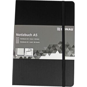 Donau, Heft + Block, Notizbuch A5 liniert 192 Seiten Leder-Imitat schwarz (A5, Liniert) Donau, Heft + Block, Notizbuch A5 liniert 192 Seiten Leder-Imitat schwarz (A5, Liniert)