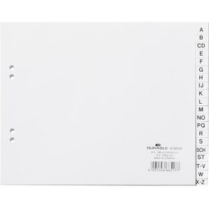 Durable, Ordner Zubehör, REGISTER PP 20 BLATT GEPRÄGT A-Z TEILDECKEND 1 ST 610002 Durable, Ordner Zubehör, REGISTER PP 20 BLATT GEPRÄGT A-Z TEILDECKEND 1 ST 610002