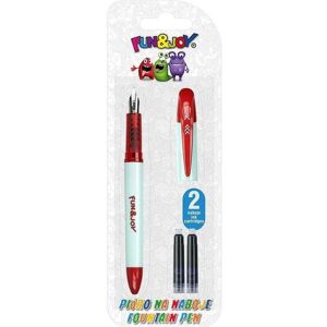 Titanum, Schreibstifte, Roter Füllfederhalter + 2 blaue Patronen (1x) Titanum, Schreibstifte, Roter Füllfederhalter + 2 blaue Patronen (1x)