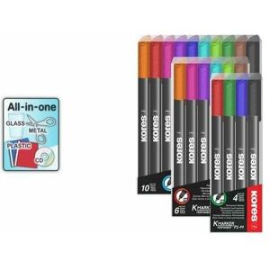 Kores, Marker, Permanent-Marker "K MARKER FINE", M, 10er Etui (10x) Kores, Marker, Permanent-Marker "K MARKER FINE", M, 10er Etui (10x)
