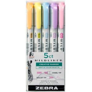 Zebra, Marker, Mildliner Stifte Bulletjournal Gentle Color Palette 5er Set (5x) Zebra, Marker, Mildliner Stifte Bulletjournal Gentle Color Palette 5er Set (5x)