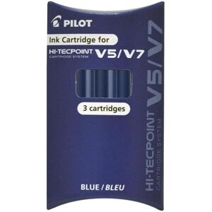 Pilot, Ersatzpatronen + Tintenfass, Tintenpatronen fr Tintenroller V5/V7, blau (Blau, 3 Stk.) Pilot, Ersatzpatronen + Tintenfass, Tintenpatronen fr Tintenroller V5/V7, blau (Blau, 3 Stk.)