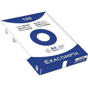 Exacompta, Karteikarten, Karteikarten, ab 5 Stück (A5, 100x, 205 g/m²) Exacompta, Karteikarten, Karteikarten, ab 5 Stück (A5, 100x, 205 g/m²)