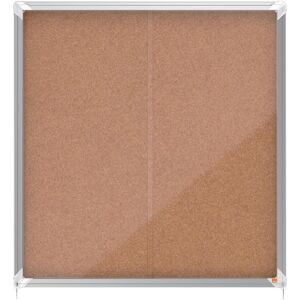 Nobo, Pinnwand, Schaukasten Schiebetür Kork-Rueckwand 12 x DIN A4 für Innenbereich (Pinnwand, 104 x 104 cm) Nobo, Pinnwand, Schaukasten Schiebetür Kork-Rueckwand 12 x DIN A4 für Innenbereich (Pinnwand, 104 x 104 cm)