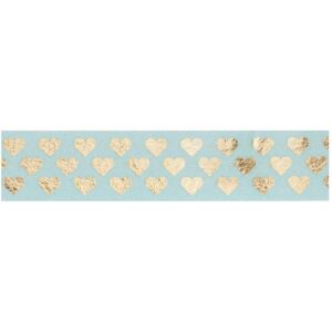 Magni, Washi Tape, folia DekoKlebeband WashiTape Hotfoil Gold Herzchen 26118 Magni, Washi Tape, folia DekoKlebeband WashiTape Hotfoil Gold Herzchen 26118