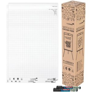 Legamaster, Zubehör Präsentieren, Flipchartblock 2x 50BL kariert im KA Legamaster, Zubehör Präsentieren, Flipchartblock 2x 50BL kariert im KA