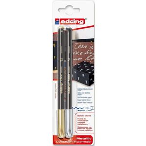 Edding, Malstifte, Colourpen mtllc gd/slbr Blister 93426 (2x) Edding, Malstifte, Colourpen mtllc gd/slbr Blister 93426 (2x)