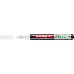 Edding, Marker, 51 EcoLine Lackmarker weiss 1,0 - 2,0 mm, 1 St. (1x) Edding, Marker, 51 EcoLine Lackmarker weiss 1,0 - 2,0 mm, 1 St. (1x)