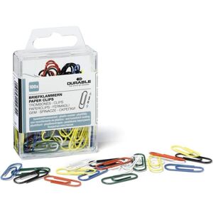 Durable, Büroklammer, Büroklammern, kunststoffummantelt, farbig, 26 mm farbig sortiert in den Farben: schwrarz,... (100x) Durable, Büroklammer, Büroklammern, kunststoffummantelt, farbig, 26 mm farbig sortiert in den Farben: schwrarz,... (100x)