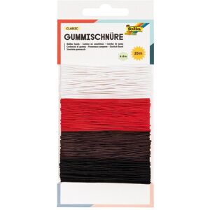 Folia Cordon en caoutchouc BASIC - Gummizug, 4 Farben, 5m, Set aus 4 Folia Cordon en caoutchouc BASIC - Gummizug, 4 Farben, 5m, Set aus 4