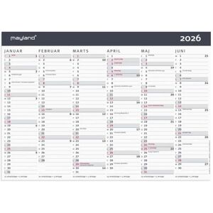Mayland-Burde, Kalender, Kontorkalender Moderne A4 2026 (A4) Mayland-Burde, Kalender, Kontorkalender Moderne A4 2026 (A4)