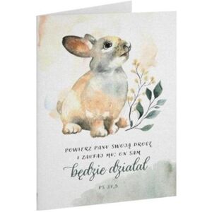 Szaron, Grusskarte + Briefpapier, Klappkarte - Vertraue dem Herrn - Hase Szaron, Grusskarte + Briefpapier, Klappkarte - Vertraue dem Herrn - Hase