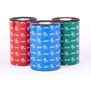 Zebra, Beschriftungsband, 5095 Resin - Schwarz - 110 mm x 74 m - Thermotransfer-Farbband (Packung mit 12) (11 cm, Schwarz) Zebra, Beschriftungsband, 5095 Resin - Schwarz - 110 mm x 74 m - Thermotransfer-Farbband (Packung mit 12) (11 cm, Schwarz)