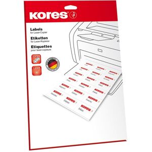 Kores, Etiketten, Universal-Power-Etiketten, 70 x 36 mm, weiss mit Spezialkleber für schwierige Untergründe Kores, Etiketten, Universal-Power-Etiketten, 70 x 36 mm, weiss mit Spezialkleber für schwierige Untergründe