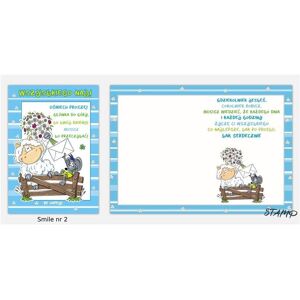 Stamp, Stempel, Smile B6 Karte + Umschlag Muster Nr. 02 Stamp, Stempel, Smile B6 Karte + Umschlag Muster Nr. 02