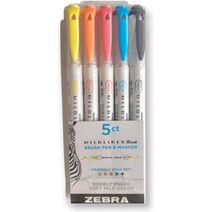 Zebra, Marker, Mildliner Stifte Bulletjournal Brush Friendly Tones 5er Set (5x) Zebra, Marker, Mildliner Stifte Bulletjournal Brush Friendly Tones 5er Set (5x)