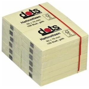 Dots, Haftnotiz, Haftnotizen Standard gelb 12 Blöcke (75 x 50 mm) Dots, Haftnotiz, Haftnotizen Standard gelb 12 Blöcke (75 x 50 mm)